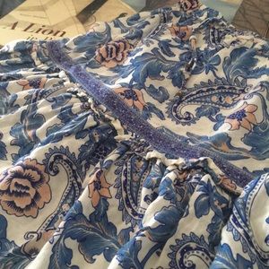 Spell Paisley Blue Skirt